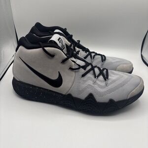 Nike Kyrie 4 (Nike ID 2018) Gray And Black Shoes AR3867-991 Size 16